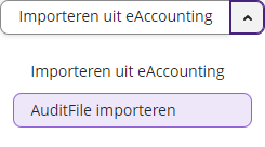 Dropdown AuditFile importeren
